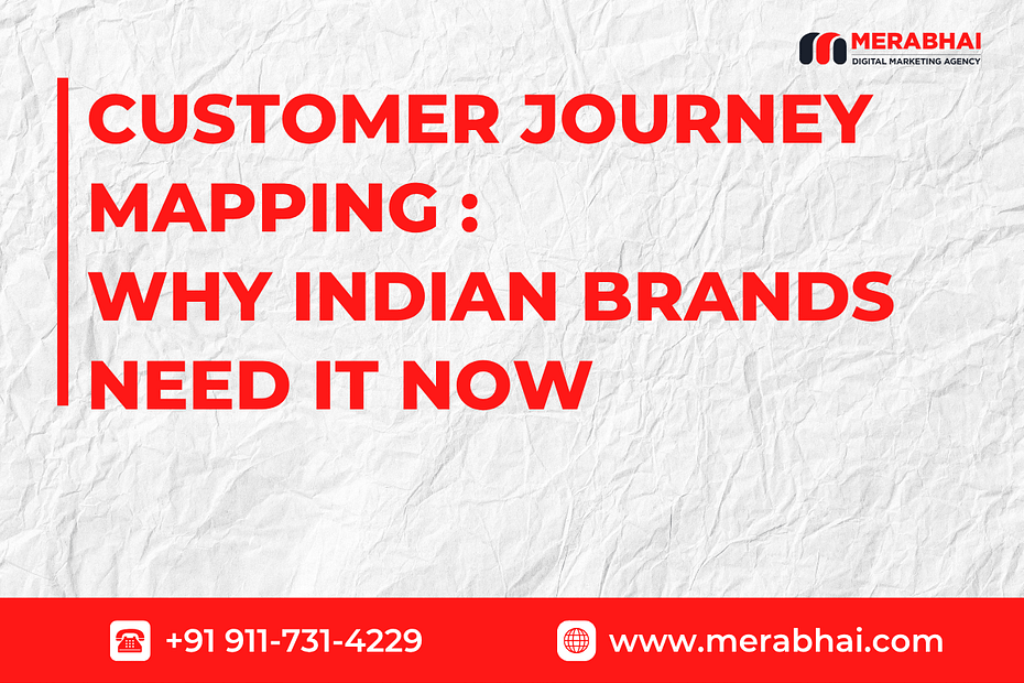 A visual representation of a customer journey map for an Indian brand, showing various stages of a customer's interaction with the brand.