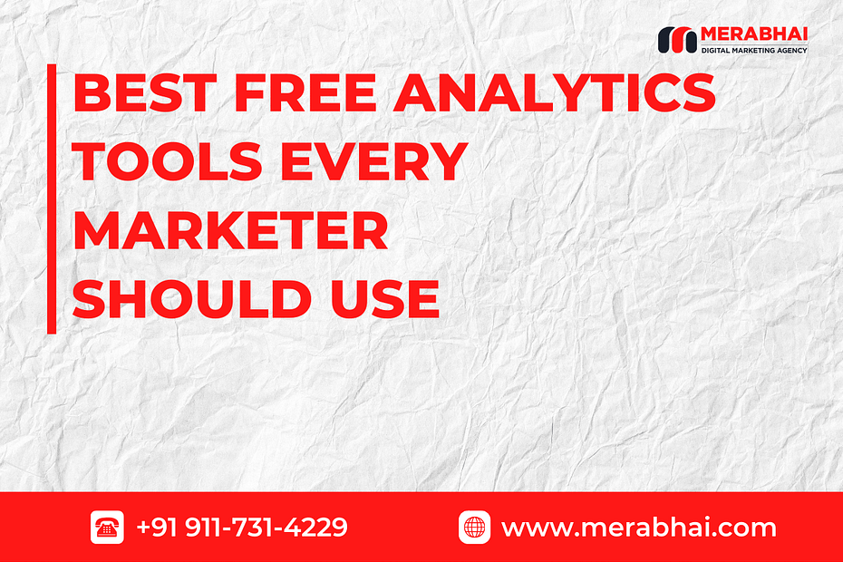 Dashboard of free analytics tools for marketers in 2025