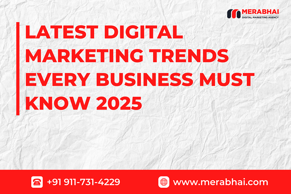 A futuristic image representing the latest digital marketing trends of 2025, with elements of AI, voice search, and the metaverse.